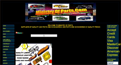 Desktop Screenshot of ministryofparts.com