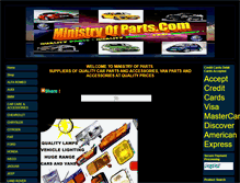 Tablet Screenshot of ministryofparts.com